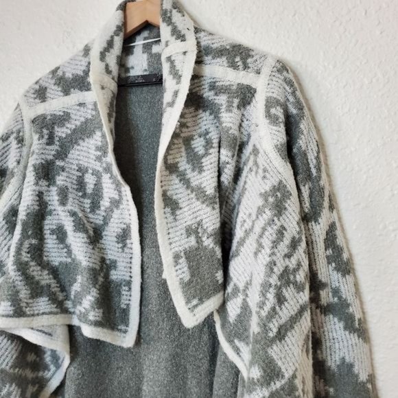 Prana Alberta Reversible Cardigan Sweater Wool Blend Women's Size Small - Picture 6 of 7